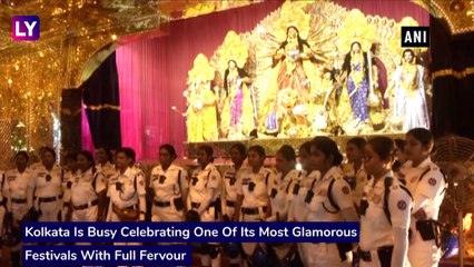Durga Idol Made Of 50kg Gold Shines In Kolkata