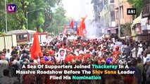 Aaditya Thackeray Files Nomination From Worli Amid Massive Roadshow With Saffron Flags And Slogans