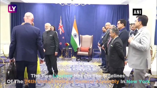 PM Modi Meets New Zealand Counterpart Jacinda Ardern On 74th United Nations General Assembly