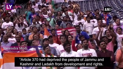 ‘Howdy, Modi: Article 370 Deprived J&K Of Development, People Now Have Equal Rights, Says PM Modi