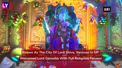 Blindfolded Devotee Sketches Lord Ganesha In Varanasi, Uttar Pradesh