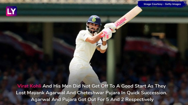 India vs West Indies Stat Highlights, 1st Test 2019 Day 1: Ajinkya Rahane Bail India Out of Trouble