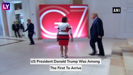 G7 Summit: Donald Trump, Boris Johnson, Justin Trudeau & Others Arrive In Frances Biarritz