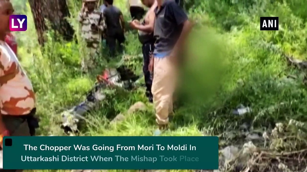 Uttarakhand: Three Killed As Helicopter Carrying Flood Relief Material Crashes In Uttarkashi