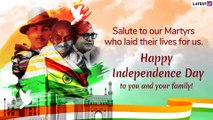 Happy Independence Day 2019 Messages in English: WhatsApp Stickers to Share on August 15