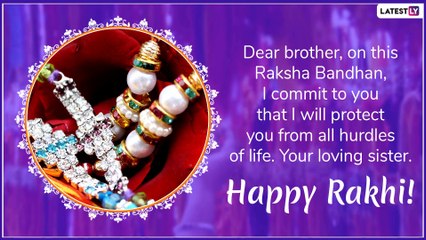 Télécharger la video: Happy Raksha Bandhan 2019 Wishes in English: WhatsApp Messages to Share With Your Brother or Sister