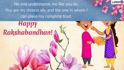 Descargar video: Raksha Bandhan 2019 Messages: Images, Quotes and Greetings to Send Happy Rakhi Wishes