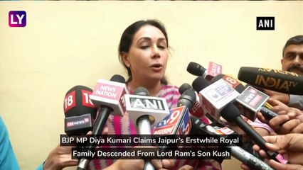 Diya Kumari, BJP MP: My Family Descended From Lord Rams Son Kush