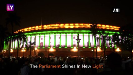 PM Narendra Modi Inaugurates Dynamic Facade Lighting, Parliament Shines In New Light