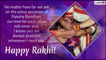 Raksha Bandhan 2019 Greetings: Happy Rakhi Quotes, WhatsApp Stickers And Messages to Share