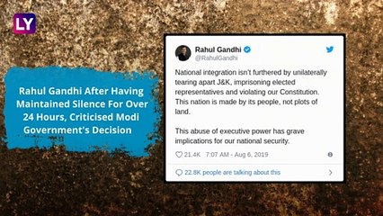Rahul Gandhi Breaks Silence On Jammu & Kashmir, Slams The Modi Government For ‘Abuse Of Power