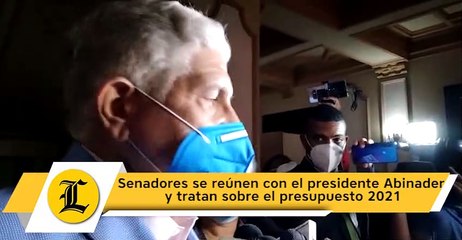 Senadores se reúnen con el presidente Abinader y tratan sobre el presupuesto 2021