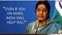 Sushma Swaraj Quotes: Remembering Former External Affairs Minister Through Her Inspirational Sayings