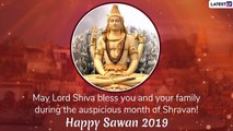 Sawan Somvar 2019 Messages, WhatsApp Stickers, GIF Images to Celebrate the Holy Month of Shravan