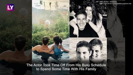 Heres How Akshay Kumar Makes 100 Pounds on Vacation With Family, Wife Twinkle Khanna Shares Video