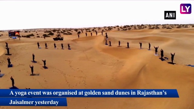 International Day of Yoga 2019: Indian Army Performs Yoga on Sand Dunes of Rajasthans Jaisalmer