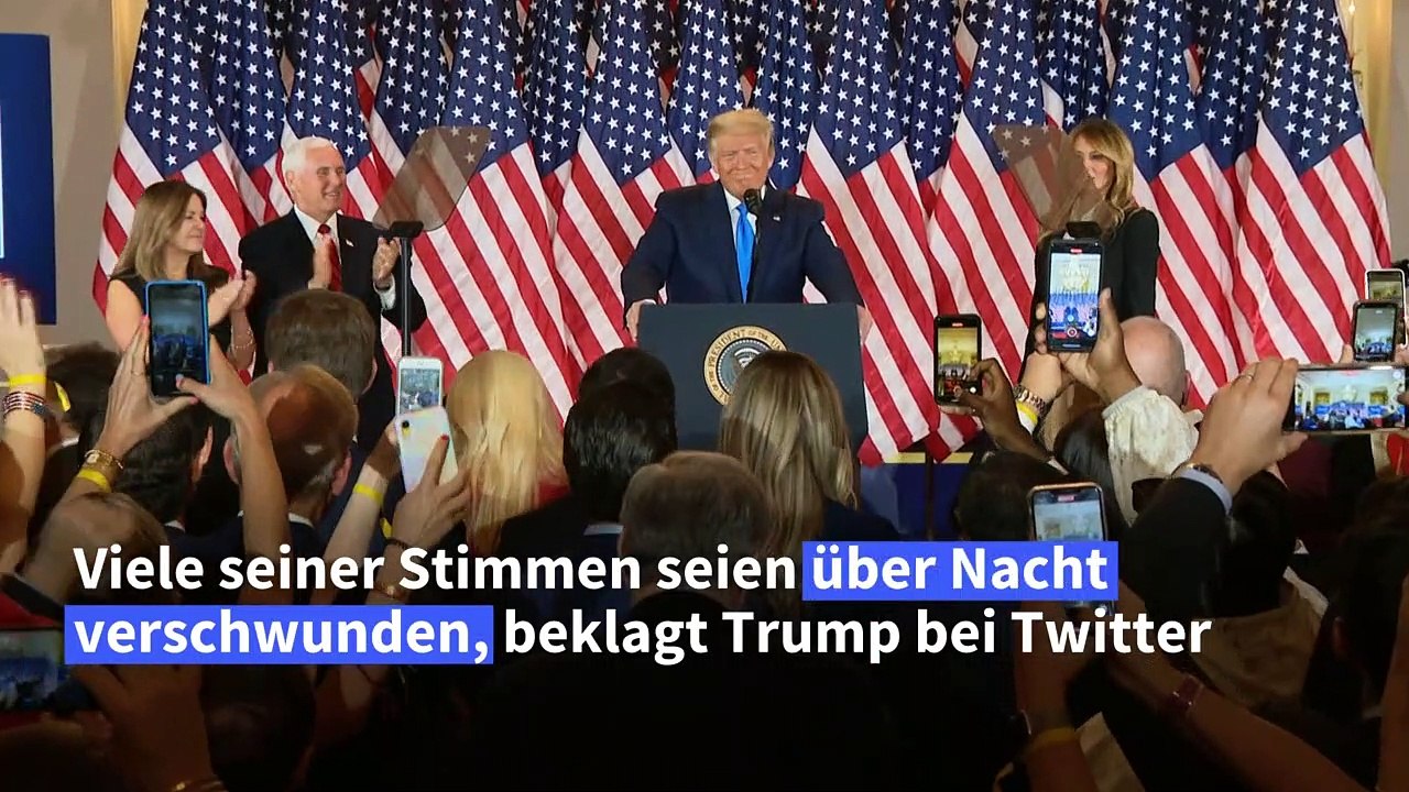 Trump: 'Meine Stimmen sind verschwunden'