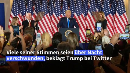 Trump: "Meine Stimmen sind verschwunden"