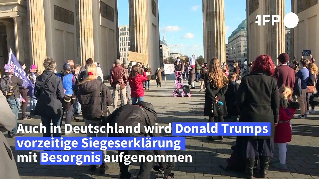 US-Demokraten in Deutschland empört über Trumps Siegeserklärung