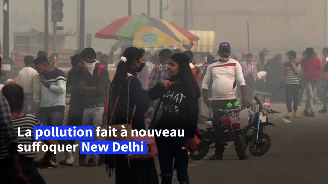 Inde: un épais brouillard de pollution enveloppe New Delhi
