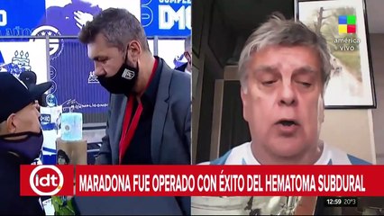 Maradona fue operado con éxito del hematoma subdural