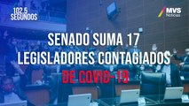 Senado suma 17 legisladores contagiados de Covid-19