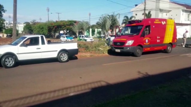 Motociclista de 31 anos fica ferido em acidente no Bairro Pioneiros Catarinenses