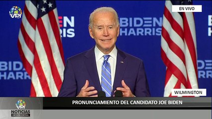 En Vivo desde Wilmington - Pronunciamiento del Candidato Joe Biden