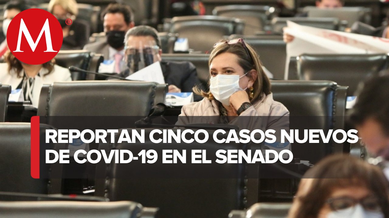 Cinco senadores dan positivo a coronavirus; suman 20 casos
