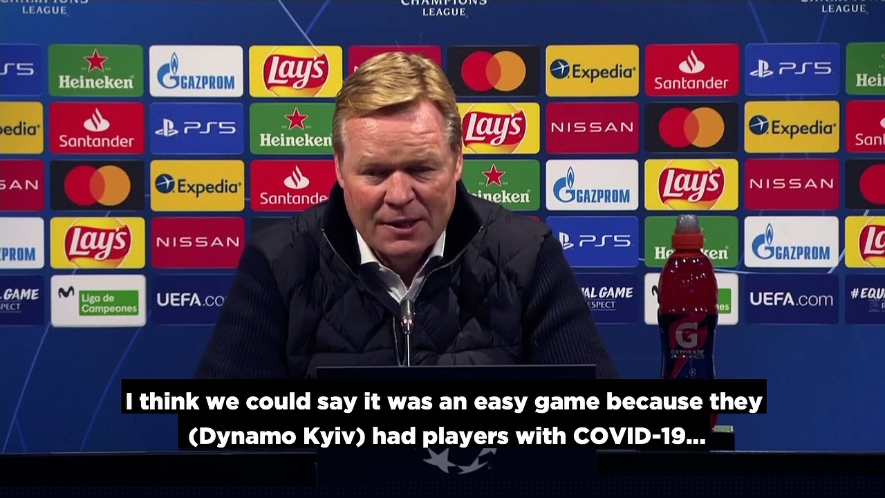Koeman thanks 'phenomenal' Ter Stegen after Barcelona's narrow win over Dynamo Kiev