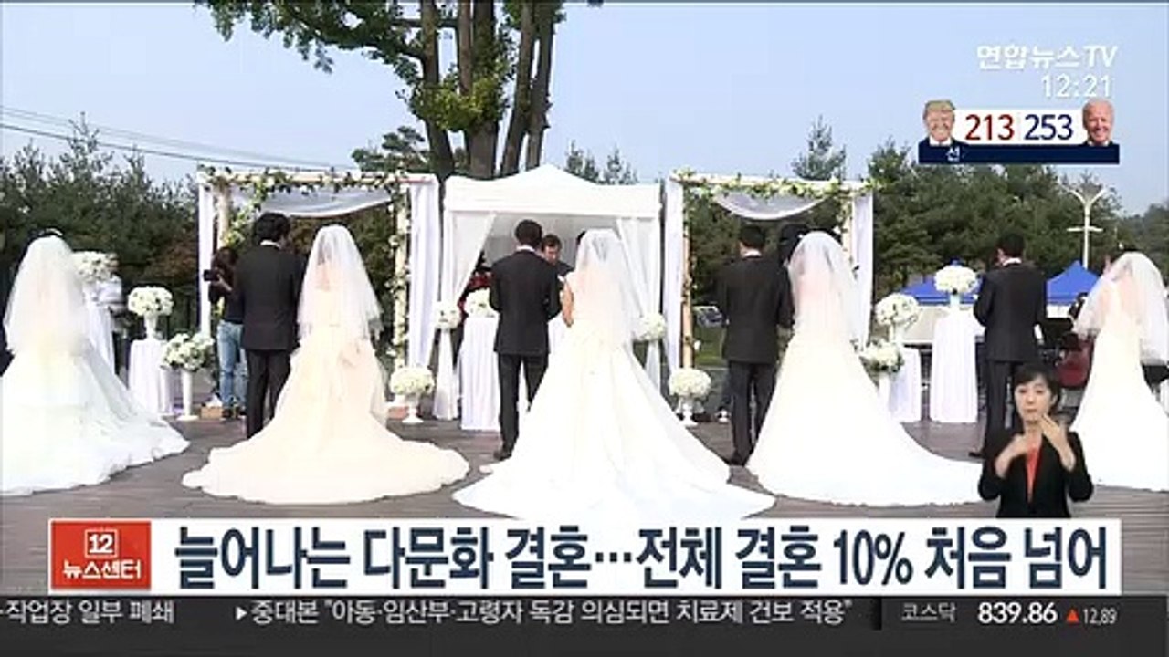 늘어나는 다문화 결혼…전체 결혼 10% 처음 넘어