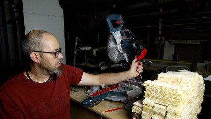 Bosch GCM 18V-216 gérvágófűrész vágástesztje