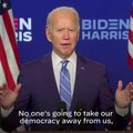 La déclaration de Joe Biden le soir du 4 novembre  : 