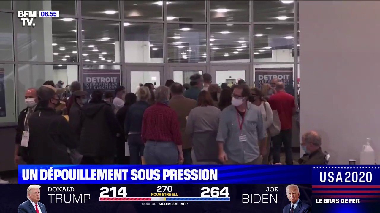 "Arrêtez de compter": ces militants pro-Trump qui demandent la suspension des dépouillements devant les bureaux