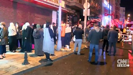 Fatih'te korkutan otel yangını | Video