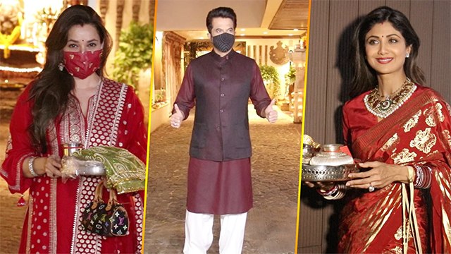 B'Town Celebs Looked Radiant On Karwa Chauth 2020 | Shilpa Shetty | Anil Kapoor