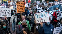 2020 US presidential election: protests grow as ballot count drags on in battleground states