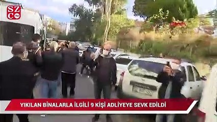 İzmir depremi sonrası gözaltına alınan 9 şüpheli adliyeye sevk edildi