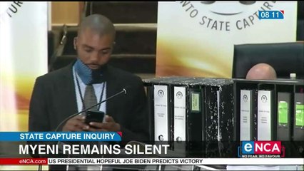 Myeni remains silent at the Zondo Commission