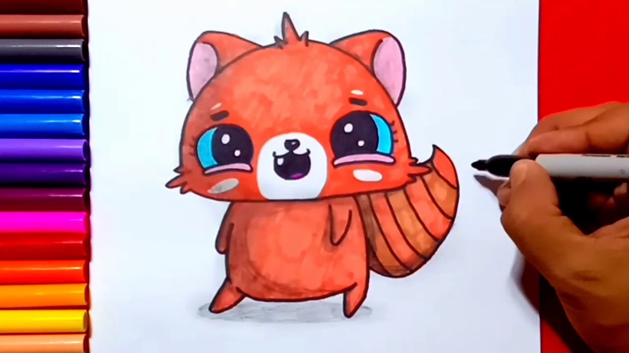 How to draw a cute fox easy | Zed cute drawings