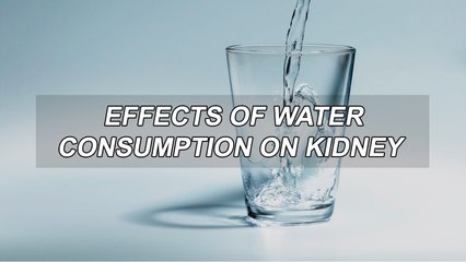 Effects of Water Consumption on Kidney | Health Tips
