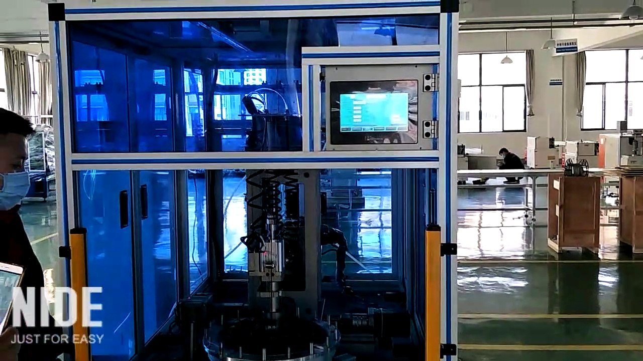 Single Station Inslot Stator Winding Machine