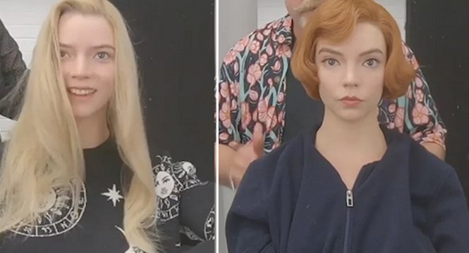 Anya Taylor-Joy becoming Beth Harmon - The Queen's Gambit Netflix