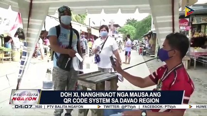 DOH XI, nanghinaot nga mausa ang QR code system sa Davao Region