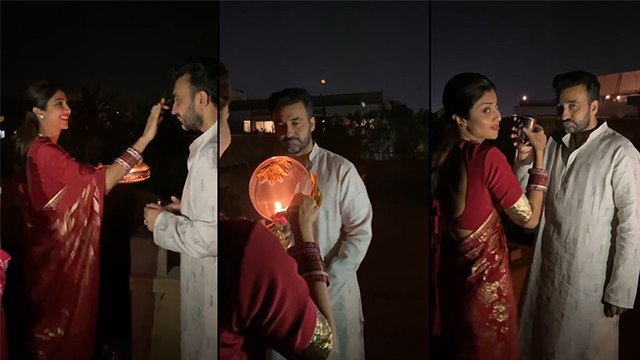 Inside Shilpa Shetty's Karwa Chauth Puja With Raj Kundra
