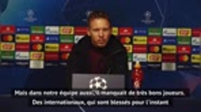 Groupe H - Nagelsmann : On peut battre le PSG, même avec Mbappé et Neymar