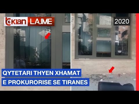 Qytetari thyen xhamat e Prokurorise se Tiranes