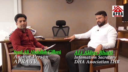 Property Show with Ali Shah (Guest: Ali Akbar Bhatti Information Secretary DHA Association LHR)