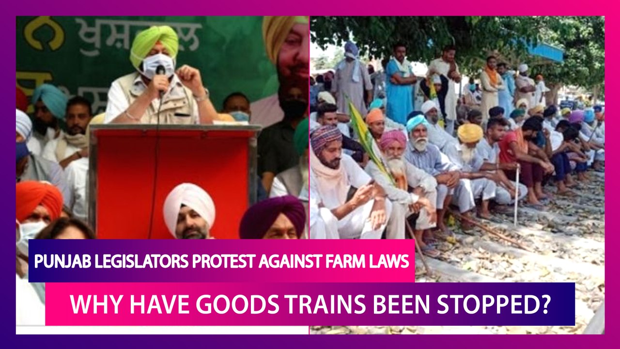 Punjab Legislators Protest Against Centre's Far...