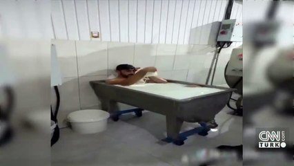 Konya'da süt fabrikasında skandal görüntüler! Hem firma hem Bakanlıktan açıklama | Video